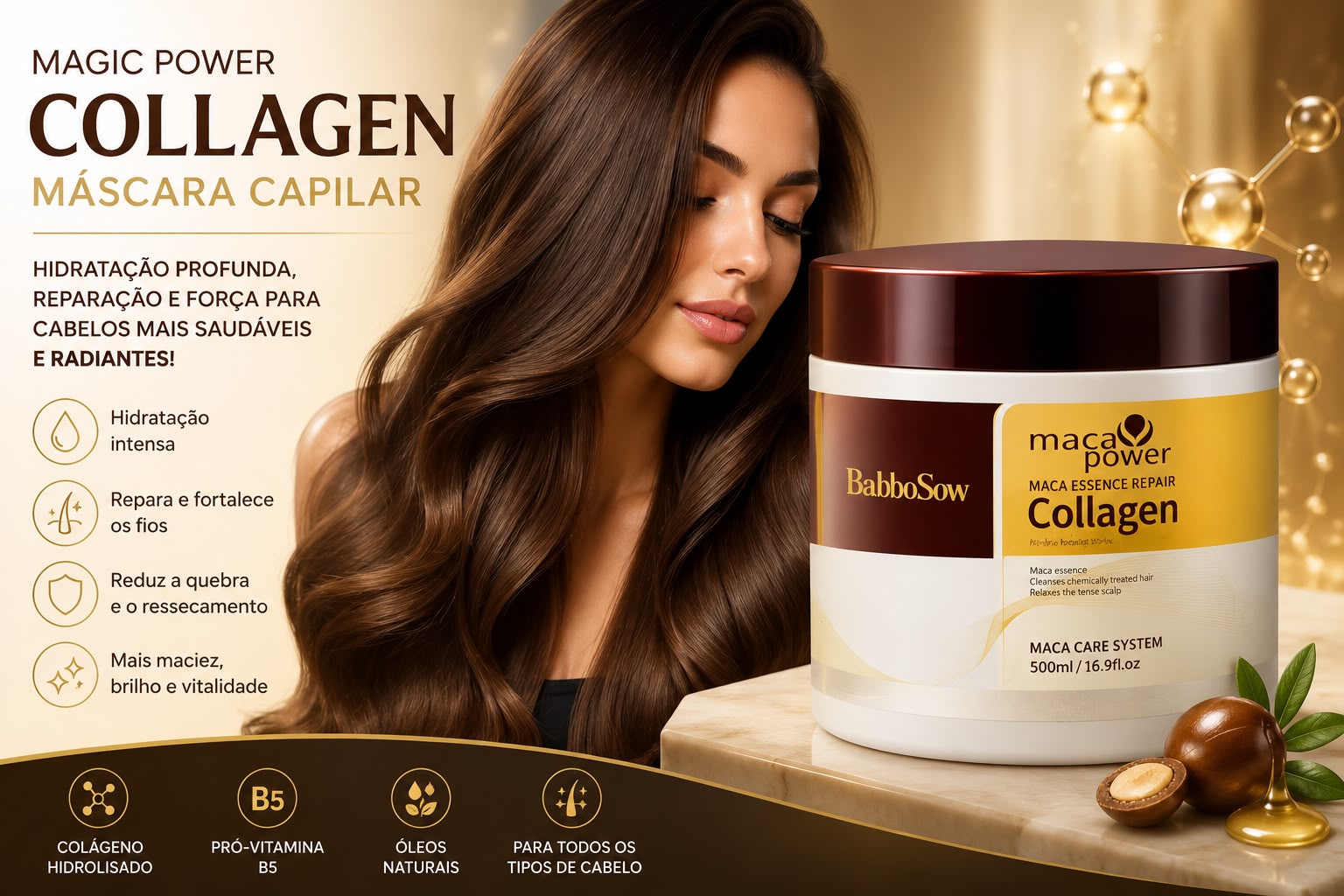 Máscara Capilar Magic Power Collagen – 200 ml